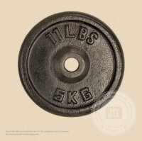 Hantelscheibe, 2er Pack 1 kg BIO